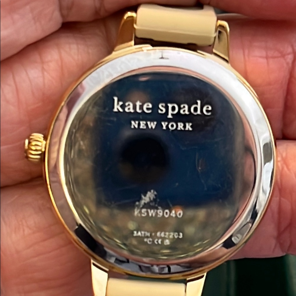 Kate Spade Watch w/ Gold Tone Case & Leather Leopard Print Band - Picture 4 of 11